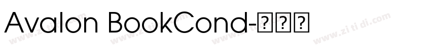 Avalon BookCond字体转换